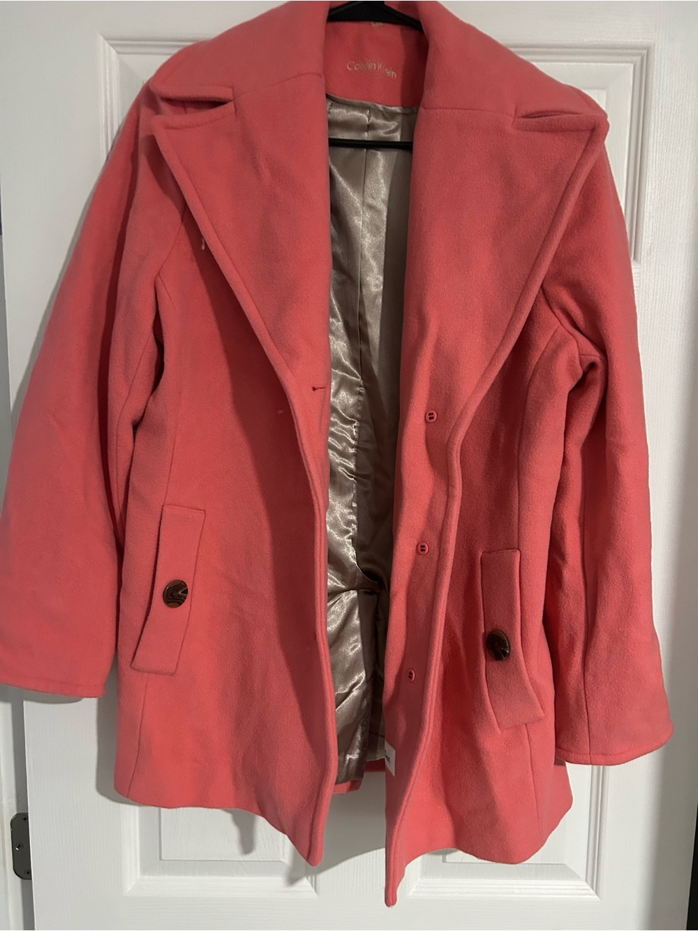 Calvin Klein Coral Pink Peacoat